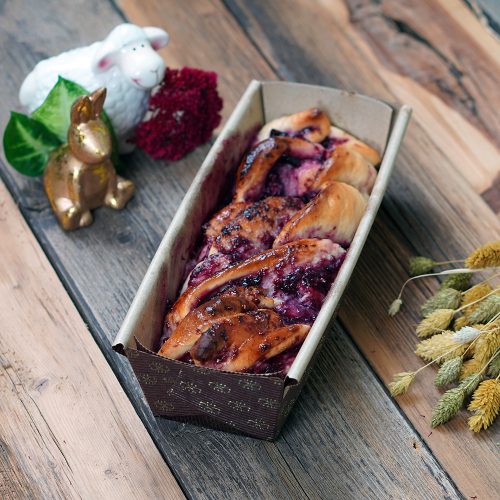 Babka kalács - málnás-fehércsokis, 500g